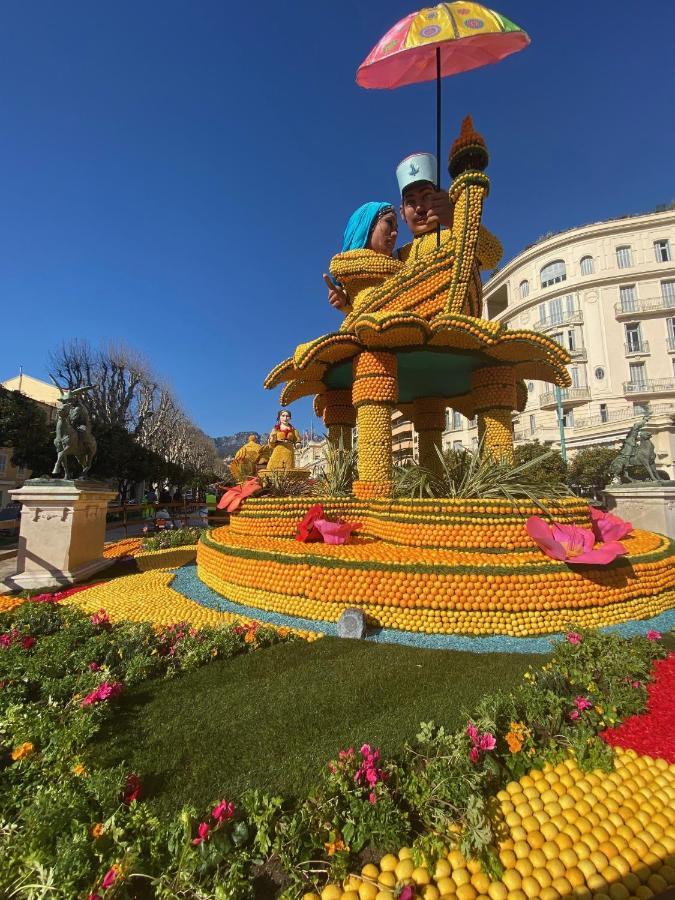 Queen Riviera : Climatisation, Parking, Terrasse Menton Eksteriør bilde